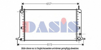 AKS DASIS 090450n -  Радиатор, охлаждение двигателя